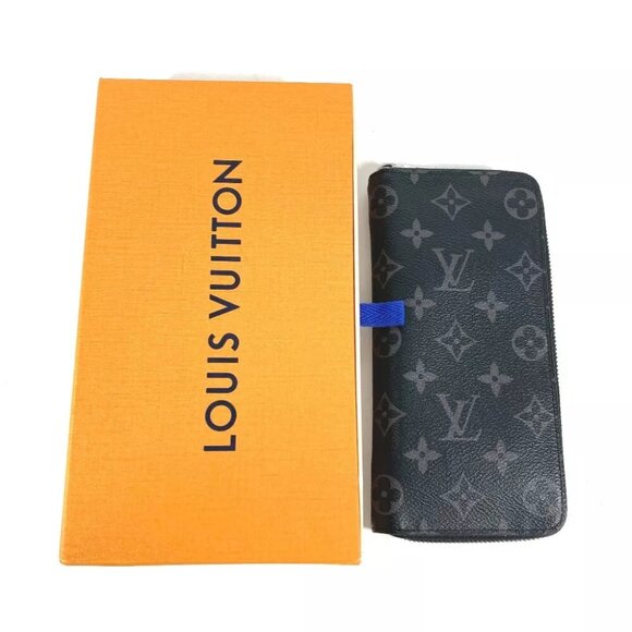 LOUIS VUITTON MonogramEclipse Zippy Wallet Vertical Zip Around Long Wallet - Picture 2 of 13